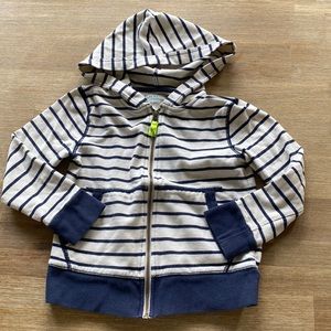 Crewcuts zip up hoodie in size 4-5